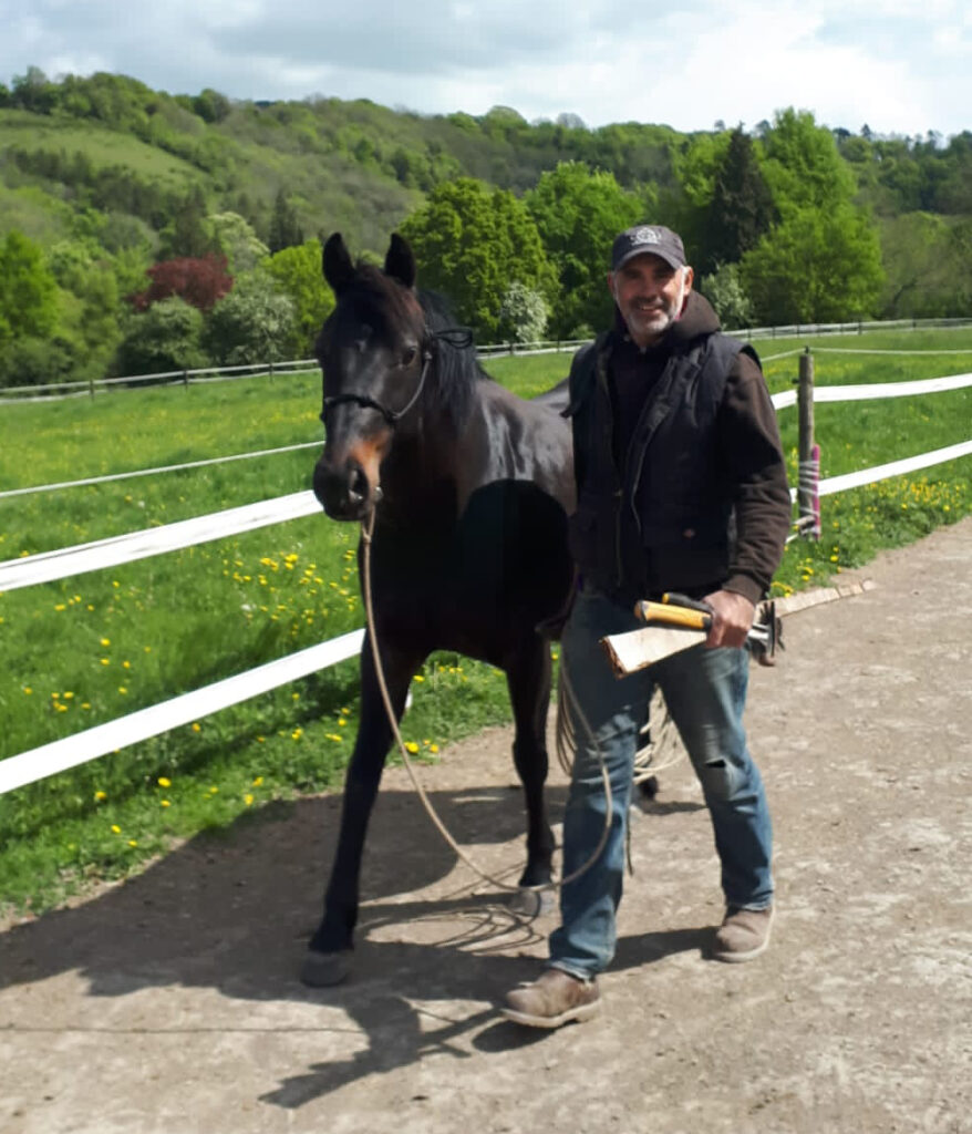 Jason with his horse Divine